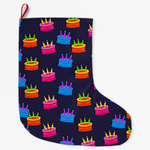 Birthday Celebration Large Christmas Stocking