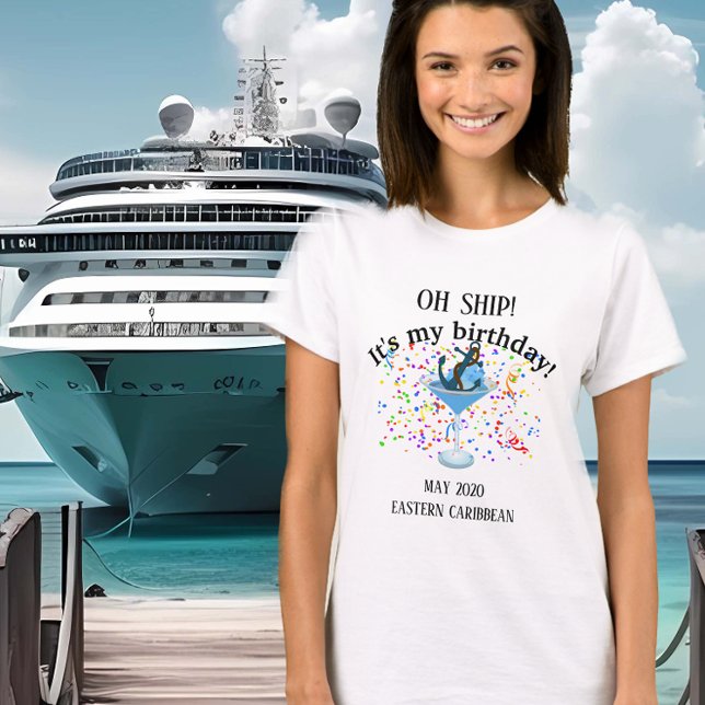 Birthday Celebration No Ship Trip Vacation T-Shirt (Creator Uploaded)