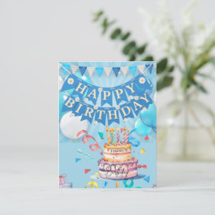 Birthday Celebration Party Holiday Card