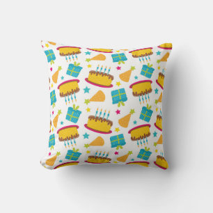 Birthday Celebration Pattern Cushion