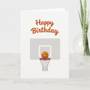 Birthday Celebration Sports Hoop Card