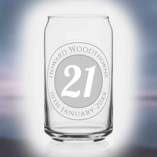 Birthday Celebration with Name, Age, & Birthday Can Glass (Creator Uploaded)