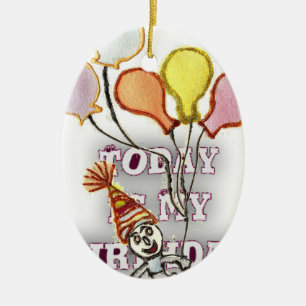 Birthday Ceramic Tree Decoration