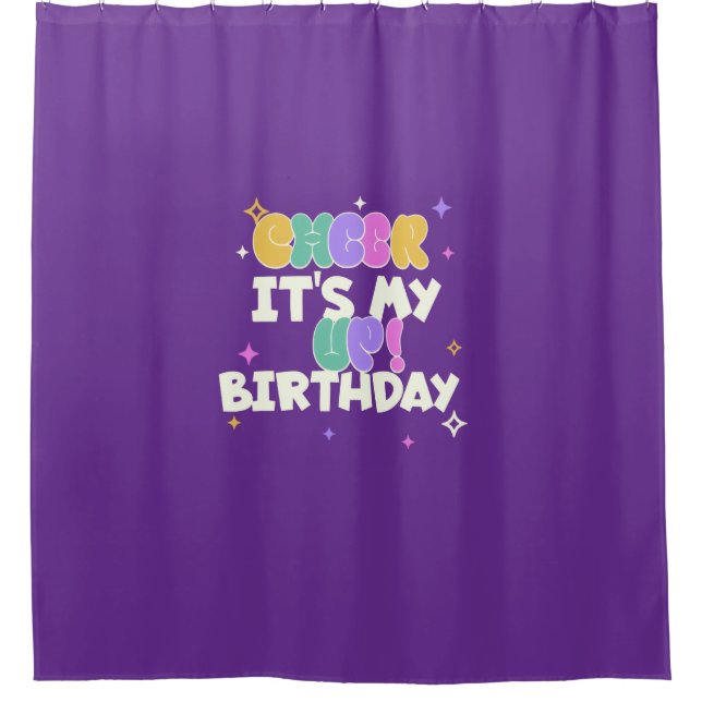 BIRTHDAY CHEER UP SHOWER CURTAIN  (Front)