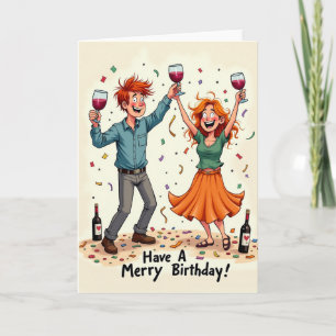 Birthday Cheers Toast Card