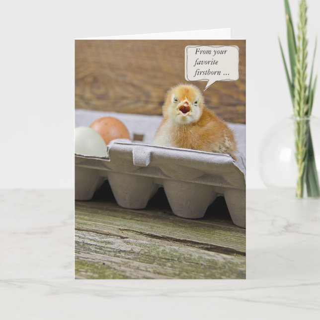 Birthday Chick for Dad Card (Front)