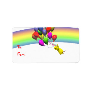 Birthday Chicken Flight Gift Tag