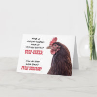 Birthday Chicken Jokes with Hen Photo