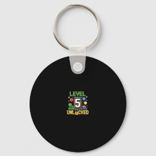 Birthday Children's Shirt Level 5 Unlocked 5  Key Ring