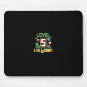 Birthday Children's Shirt Level 5 Unlocked 5  Mouse Pad