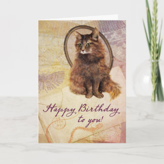Birthday Chloe Cat Card