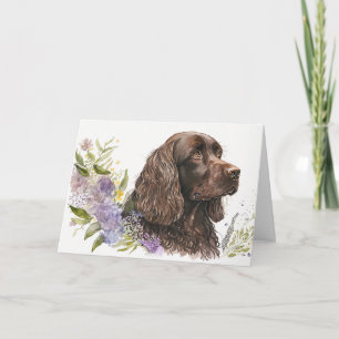 Birthday Chocolate Cocker Spaniel Card