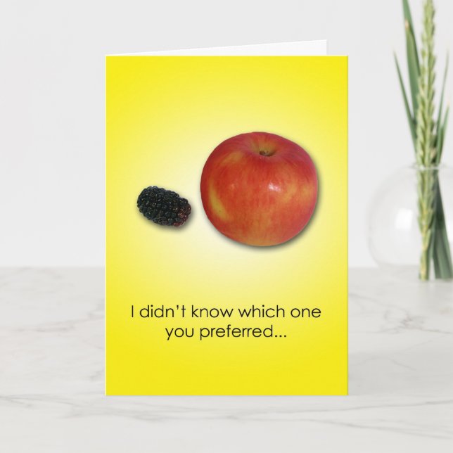 Birthday Choices Card (Front)