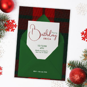 Birthday Christmas Invitation