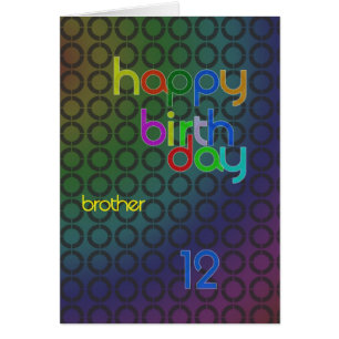 Birthday circles for brother aged 12