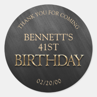 Birthday Classic Round Sticker