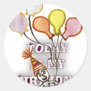 Birthday Classic Round Sticker