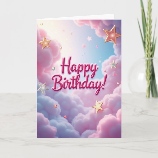 Birthday Cloudscape Card (Front)