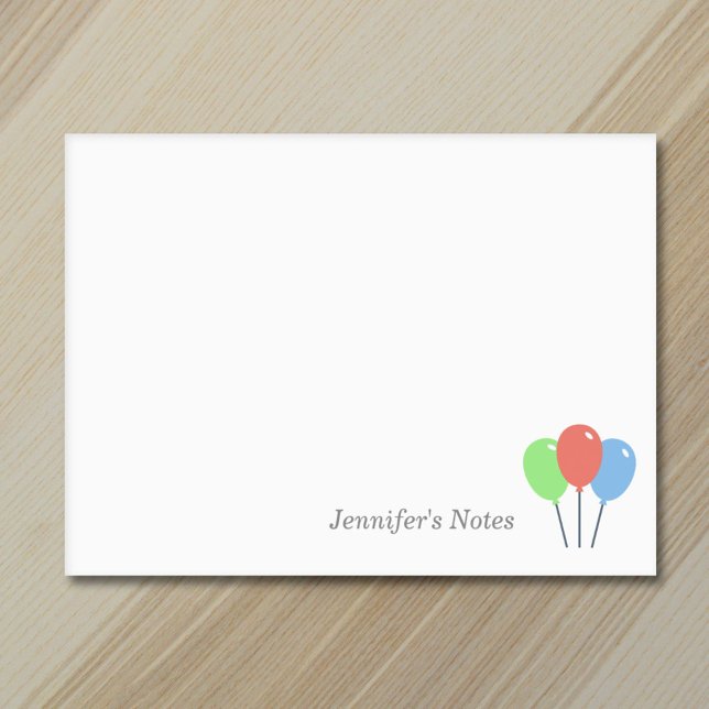 Birthday Coloured Balloons Post-it Notes (Birthday Colored Balloons Post-it Notes)