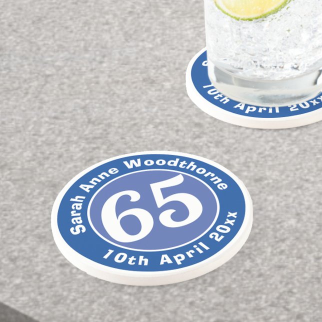 Birthday Commemoration with Name, Age, & Date Coaster (Creator Uploaded)