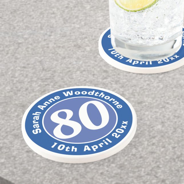 Birthday Commemoration with Name, Age, & Date Coaster (Creator Uploaded)