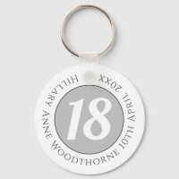 Birthday Commemoration with Name, Age, & Date