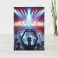 Birthday Concert Crowd With Heart Shaped Sign