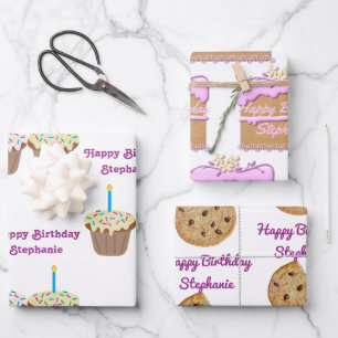 Birthday Confections Wrapping Paper Sheet
