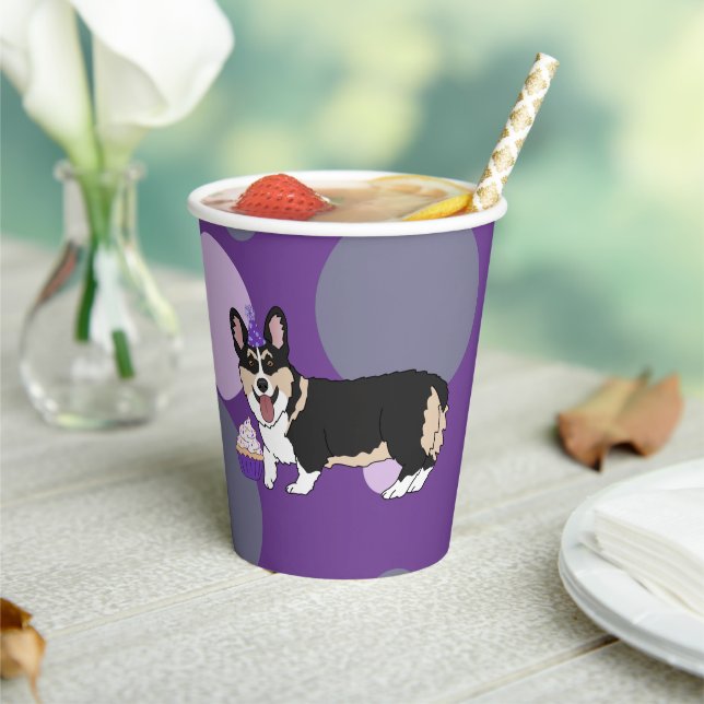 Birthday Corgi   Paper Cups (Insitu)