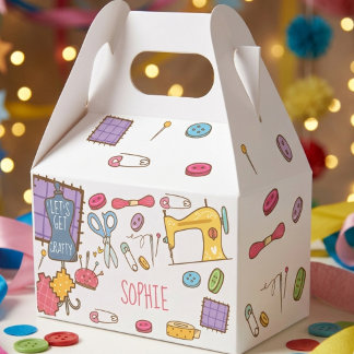 Birthday craft and art  favour box