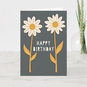 Birthday Creamy Petal Card