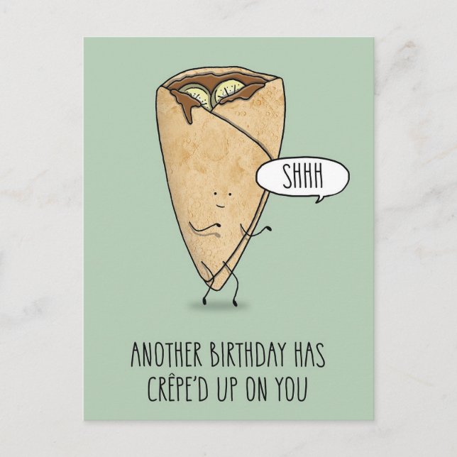 Birthday Crepe Postcard (Front)