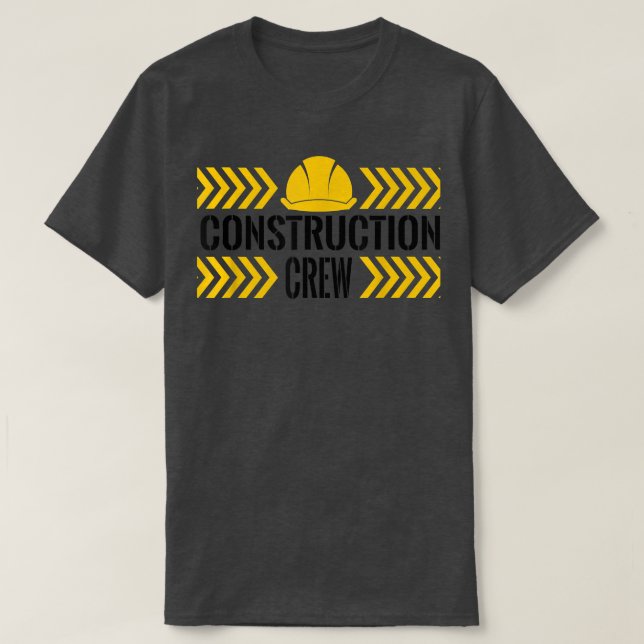 Birthday Crew 1st construction Birthday Truck Part T-Shirt (Design Front)