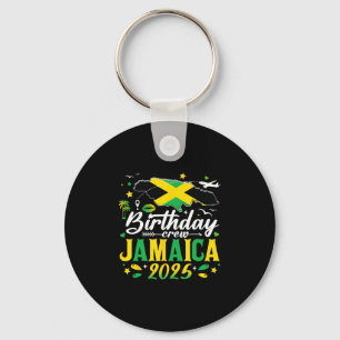 Birthday Crew Jamaica 2025 Family Cruise Vacation Key Ring