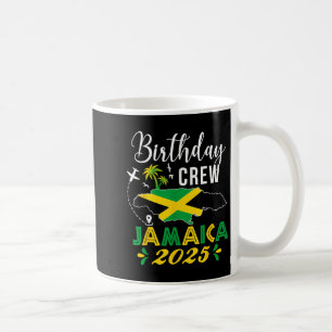 Birthday Crew Jamaica 2025 Tropical Vibe Group Mat Coffee Mug