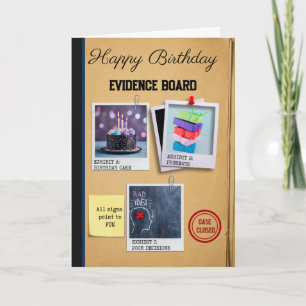 birthday crime fan card