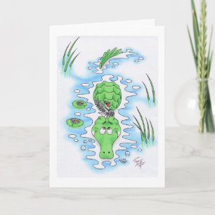 Birthday Crocodile Card