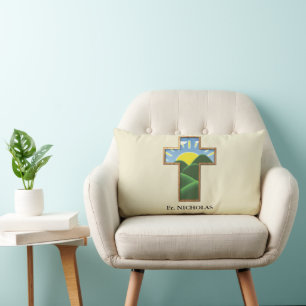 Birthday Cross Personalised Lumbar Cushion