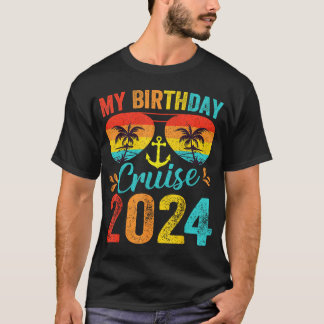 Birthday Cruise 2024 Family Vacation T-Shirt