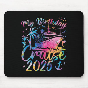 Birthday Cruise 2025 Family Vacation Uni-adults Bl Mouse Pad