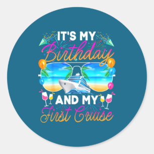 Birthday Cruise Birthday Celebration Classic Round Sticker