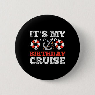 Birthday Cruise Cruising Boating Party 6 Cm Round Badge