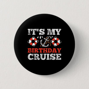 Birthday Cruise Cruising Boating Party 6 Cm Round Badge