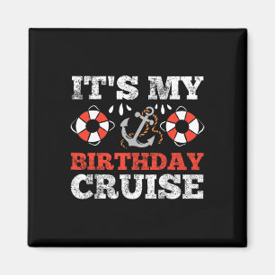 Birthday Cruise Cruising Boating Party Magnet