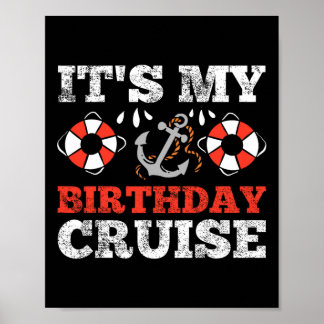 Birthday Cruise Cruising Boating Party  Poster
