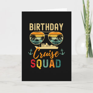 Birthday Cruise Shirts 2026 Squad Family Vacation Card