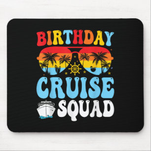 Birthday Cruise Squad 2025 Boat Birthday Party Cru Mouse Pad
