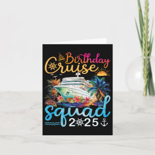 Birthday Cruise Squad 2025 Cruise Birthday Party V Card