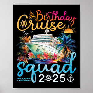 Birthday Cruise Squad 2025 Cruise Birthday Party V Poster