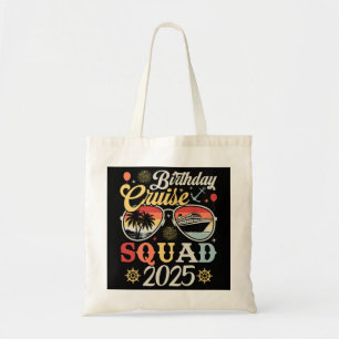 Birthday Cruise Squad 2025 Family Matching Tote Bag